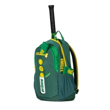 Prince x Smiley Tennis-Rucksack (Hauptfach+Schlägerfach für Schläger) 2025 grün